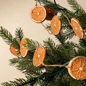 McGee & Co 6’ Faux Dried Oranges Garland / NIB